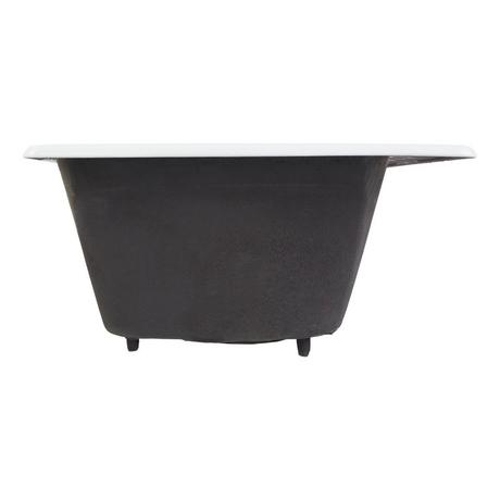 43" Selkirk Double-Bowl Cast Iron Drop-in Kitchen Sink - White