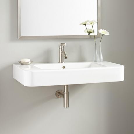 34" Burleson Porcelain Wall-Mount Sink