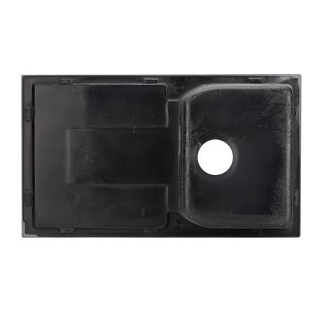 34" Allardt Drop-In Granite Composite Sink with Drainboard - Black
