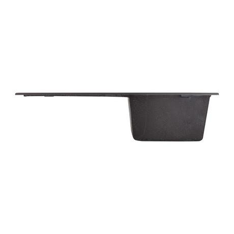 34" Allardt Drop-In Granite Composite Sink with Drainboard - Black