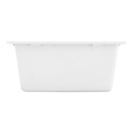 46" Tansi Double-Bowl Drop-In Sink with Drain Board - Cloud White