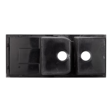 46" Tansi Double-Bowl Drop-In Sink with Drain Board - Black