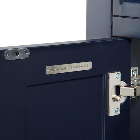 48" Keller Mahogany Vanity - Vintage Navy Blue - Vanity Cabinet Only