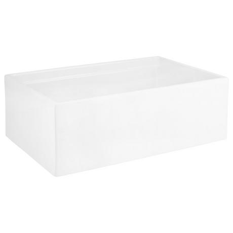 30" Brumfield Fireclay Farmhouse Sink - White