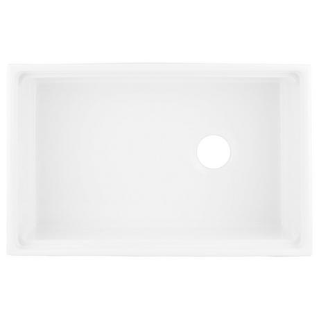 30" Brumfield Fireclay Farmhouse Sink - White