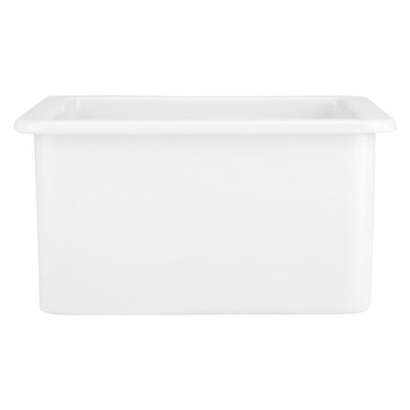 27" Derin Undermount Fireclay Sink - White