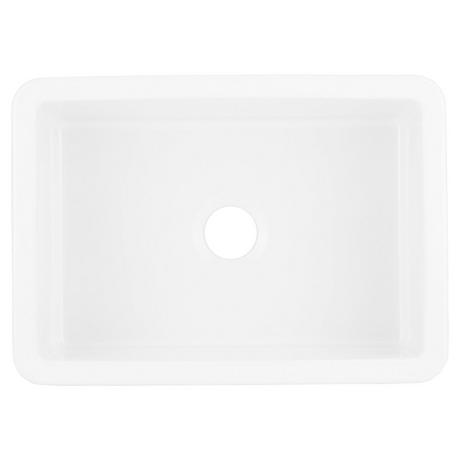 27" Derin Undermount Fireclay Sink - White