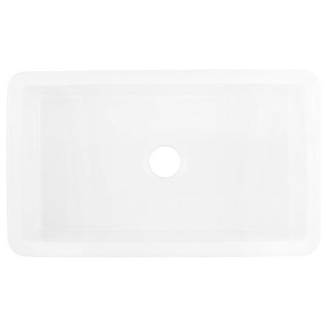 32" Derin Undermount Fireclay Sink - White