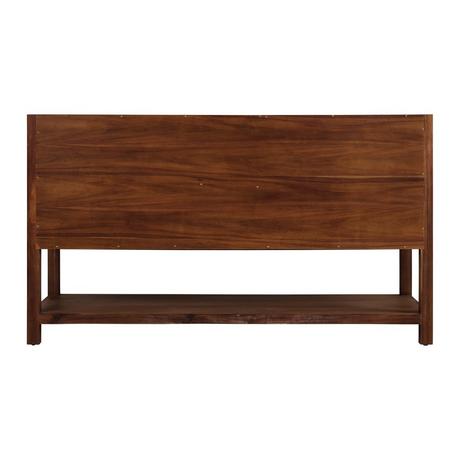 60" Morris Console Double Vanity for Rectangular Undermount Sinks