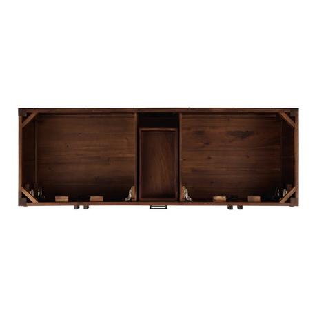 60" Morris Console Double Vanity for Rectangular Undermount Sinks