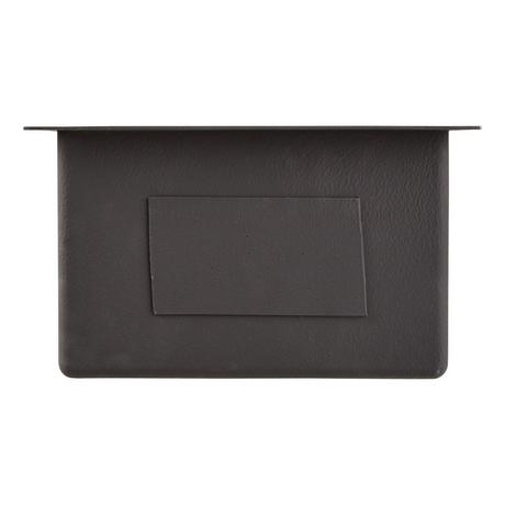 15" Atlas Stainless Steel Undermount Prep Sink - Gunmetal Black