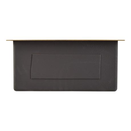 19" Atlas Stainless Steel Undermount Prep Sink - Matte Gold