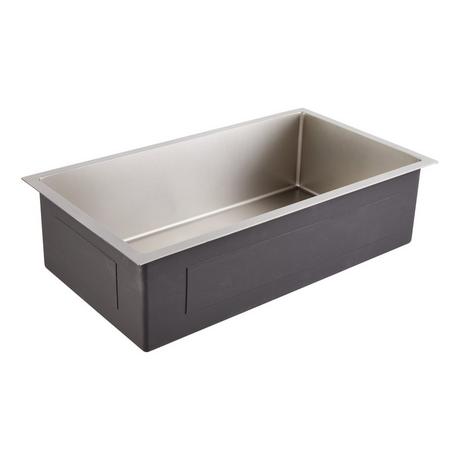 32" Atlas Stainless Steel Undermount Kitchen Sink - Pewter