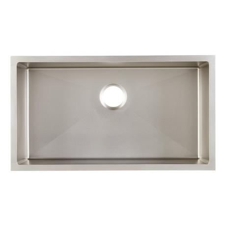 32" Atlas Stainless Steel Undermount Kitchen Sink - Pewter