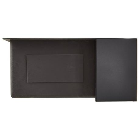 33" Atlas 60/40 Offset Double-Bowl Stainless Steel Farmhouse Sink - Curved Apron - Gunmetal Black