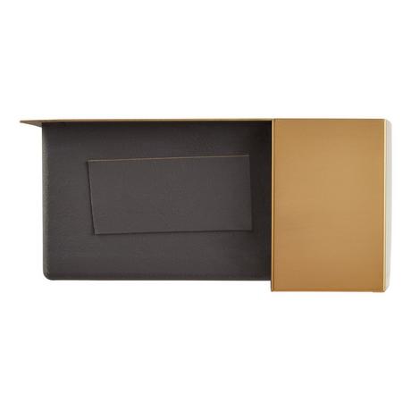 36" Atlas Stainless Steel Farmhouse Sink - Curved Apron - Matte Gold