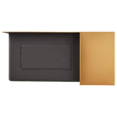 36" Atlas 60/40 Offset Double-Bowl Stainless Steel Farmhouse Sink - Curved Apron - Matte Gold