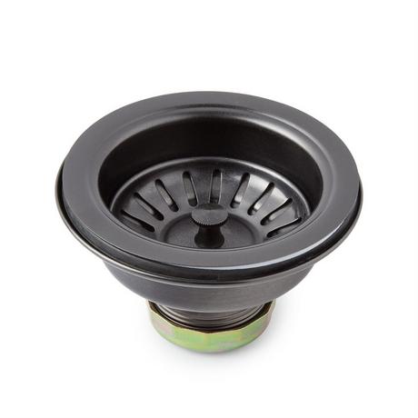 3-1/2" Kitchen Sink Basket Strainer or Garbage Disposal Flange - Gunmetal Black Finish