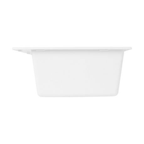 33" Algren Double-Bowl Drop-In Granite Composite Sink - Cloud White