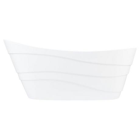 67" Amelia Acrylic Freestanding Slipper Tub