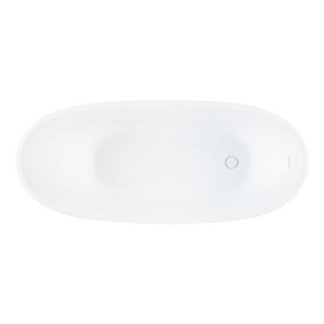 67" Amelia Acrylic Freestanding Slipper Tub
