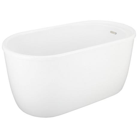 55" Vada Acrylic Soaking Tub with Trim Kit