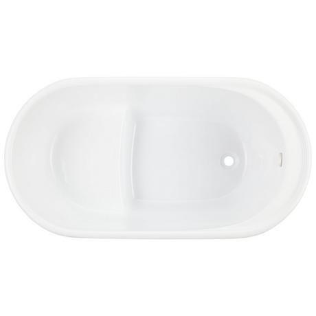 55" Vada Acrylic Soaking Tub with Trim Kit