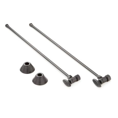 Bathroom Supply Kit with 5/8" OD X 3/8" OD Angle Stop