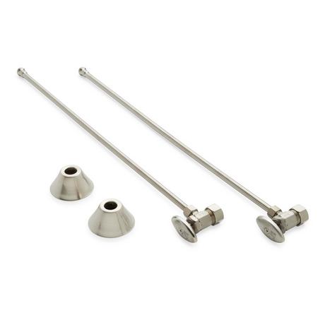 Bathroom Supply Kit with 5/8" OD X 3/8" OD Angle Stop