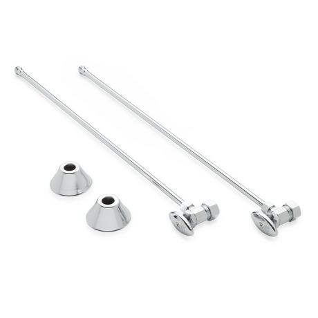 Bathroom Supply Kit with 5/8" OD X 3/8" OD Angle Stop