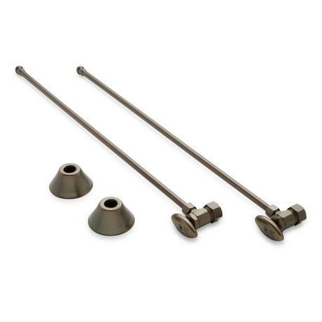 Bathroom Supply Kit with 5/8" OD X 3/8" OD Angle Stop