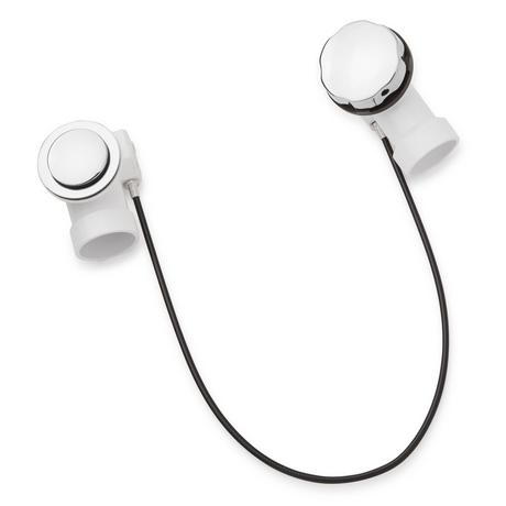 PVC Cable Drain & Overflow for 17" - 22" Deep Tubs