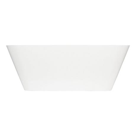 66" Inoma Solid Surface Freestanding Tub - Gloss Finish