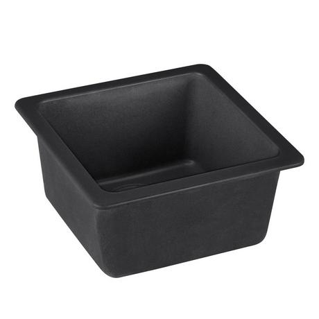 17" Totten Granite Composite Undermount Prep Sink - Black