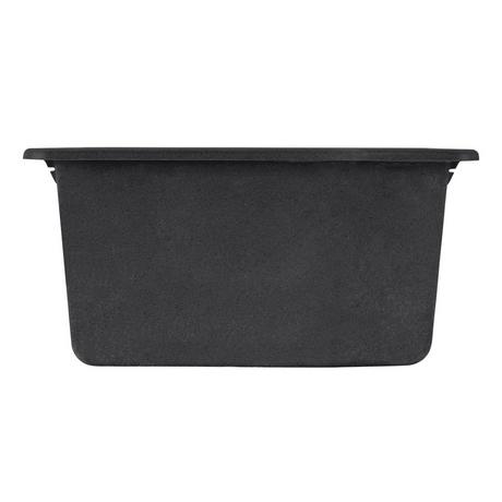 17" Totten Granite Composite Undermount Prep Sink - Black