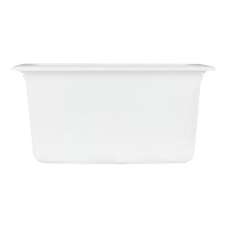 17" Totten Granite Composite Undermount Prep Sink - White