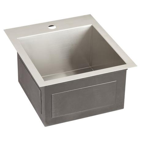 18" Sitka Stainless Steel Drop-In Prep Sink