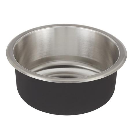 17" Calverton Round Stainless Steel Undermount Prep Sink