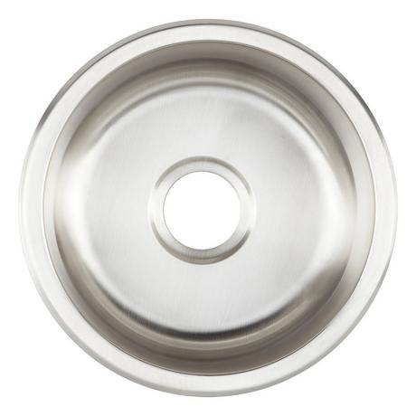17" Calverton Round Stainless Steel Undermount Prep Sink