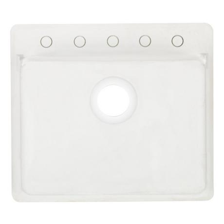 25" Totten Granite Composite Undermount Kitchen Sink - White