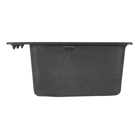 33" Totten Granite Composite Drop-In Kitchen Sink - Black