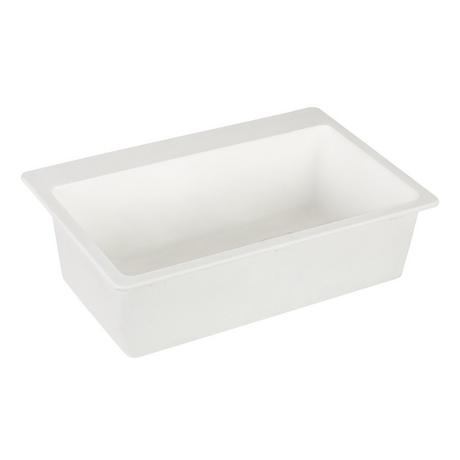 33" Totten Granite Composite Drop-In Kitchen Sink - White