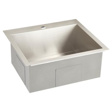 25" Sitka Stainless Steel Undermount Kitchen Sink - 4-Hole