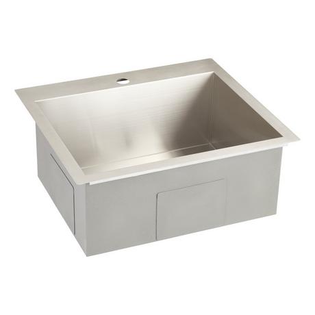 25" Sitka Stainless Steel Undermount Kitchen Sink - Single-Hole