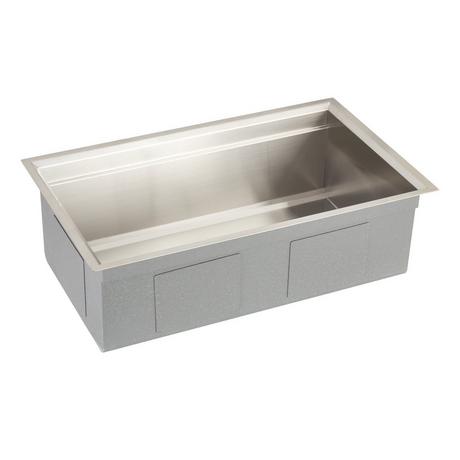 32" Workspace Undermount Sink -Brushed Stainless Steel