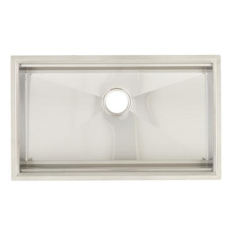 32" Workspace Undermount Sink -Brushed Stainless Steel