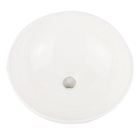 Sarasota White Round Fireclay Vessel Sink
