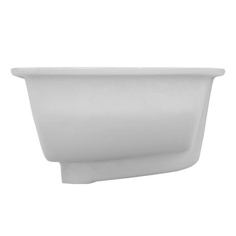 18" Myers Rectangular Porcelain Undermount Bathroom Sink