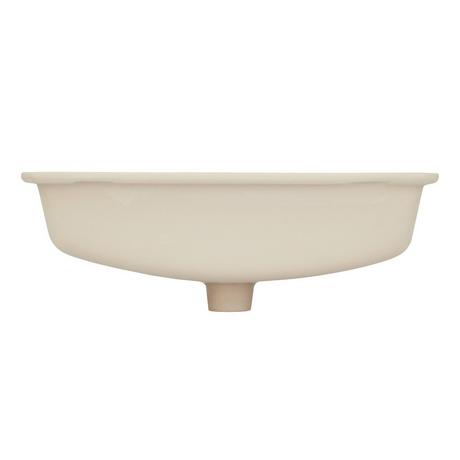 21" Myers White Rectangular Porcelain Undermount Bathroom Sink