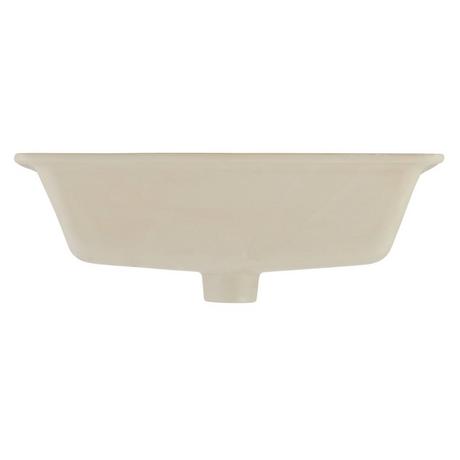 Sawgrass White Rectangular Porcelain Undermount Bathroom Sink